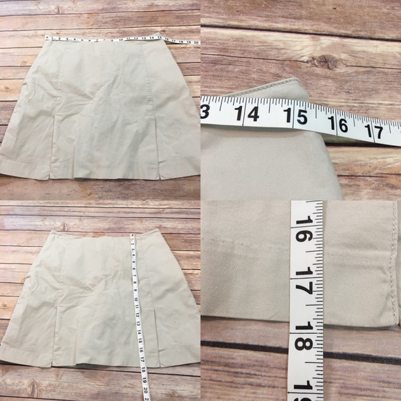 SOLD 10 Adidas High Rise Skort Khaki Stretch Skirt - Picture 2 of 8